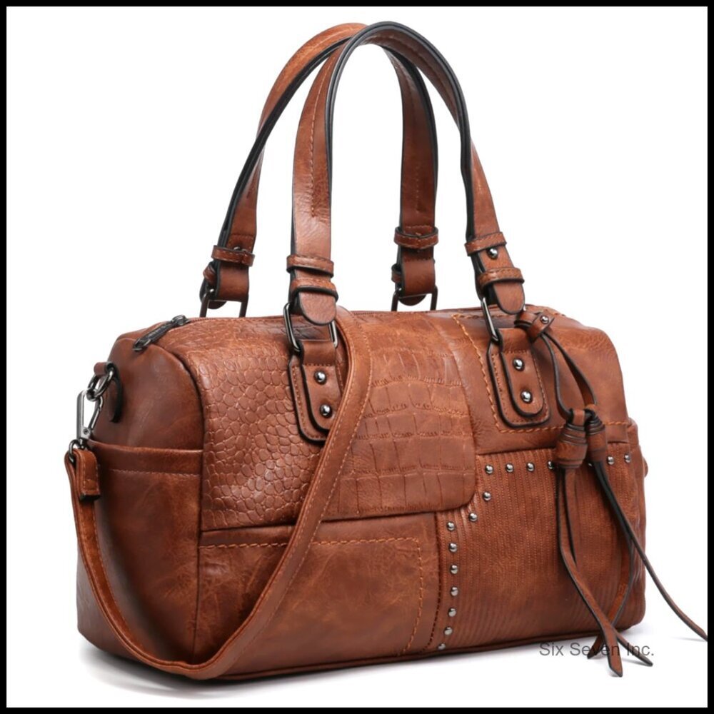 Large Vegan Leather Hobo Satchel Tote Shoulder Bag Work Purse Chic